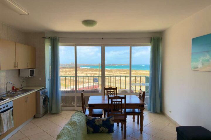Appartamento vista mare a Vila Cabral, Boa Vista, vicino alla spiaggia di Praia de Cruz