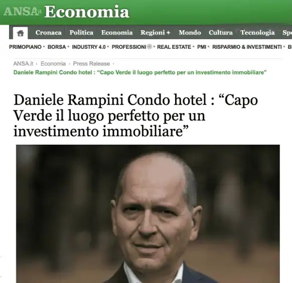 Daniele Rampini Condo hotel: “Capo Verde il luogo perfetto per un investimento immobiliare”
