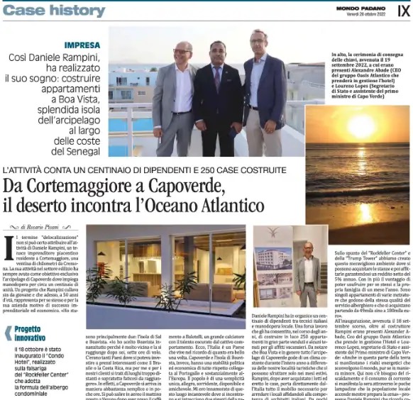Da Cortemaggiore a Capoverde, il deserto incontra l’Oceano Atlantico